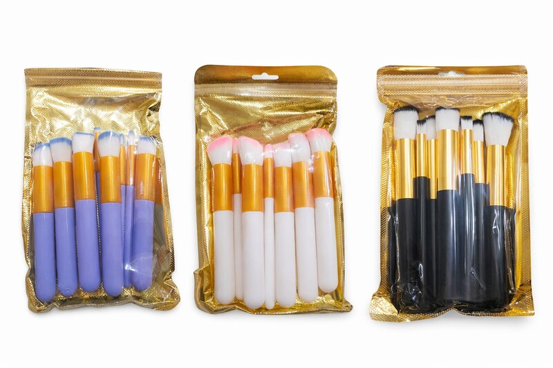 Kit de Pincéis para Maquiagem - 10 Peças 