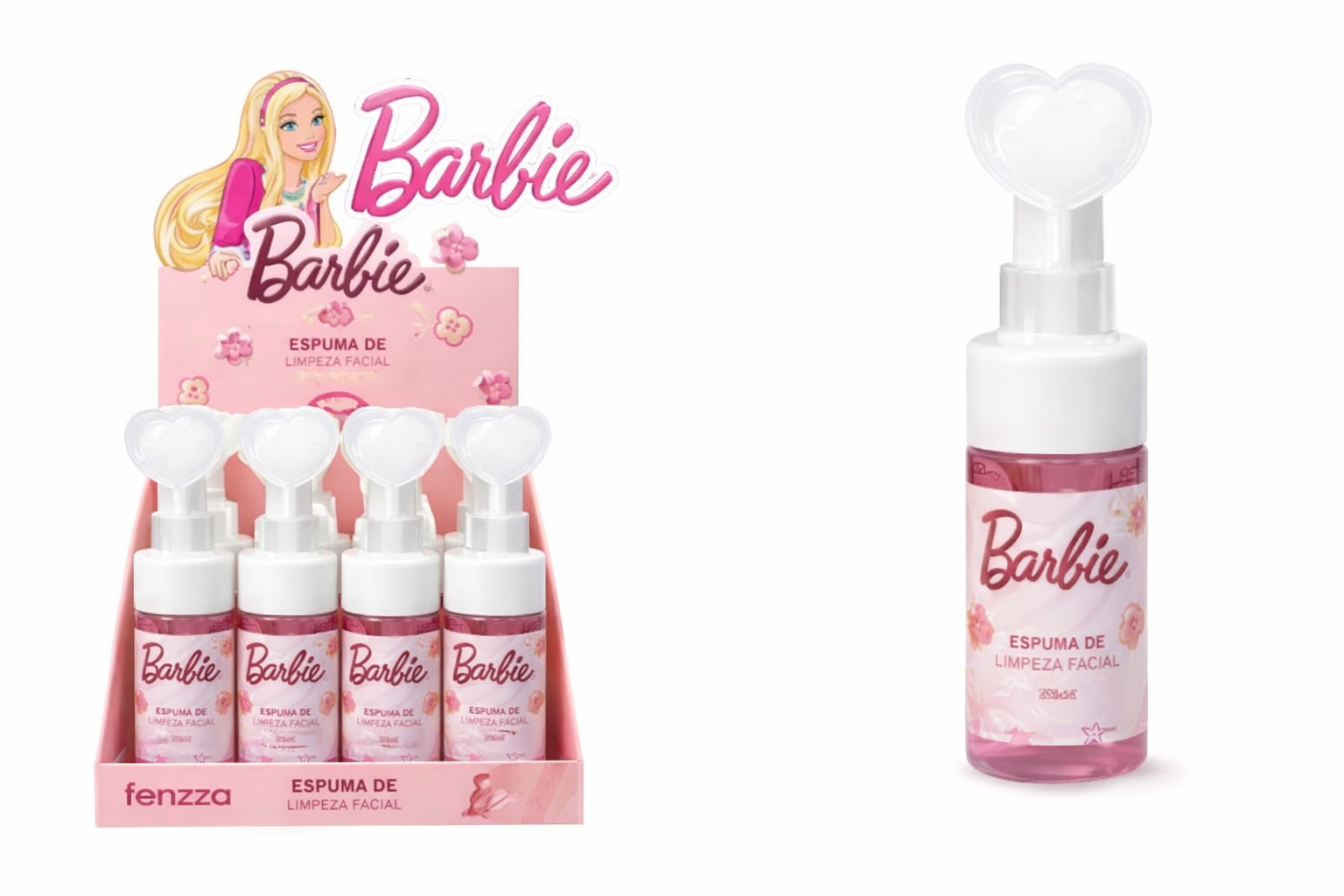 Espuma de limpeza facial Barbie - Fenzza
