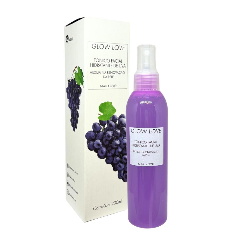 Tônico Facial Hidratante de Uva - Max Love